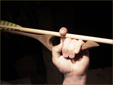 Holding Atlatl